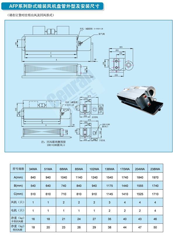 長沙風機盤管現貨批發_特靈風機盤管_愛斯特風機盤管_麥克維爾風機盤管_格力風機盤管